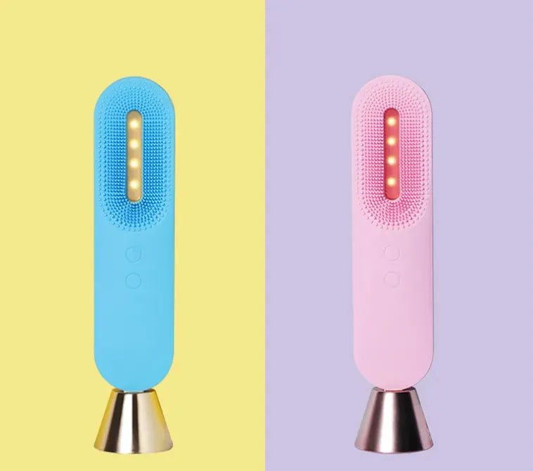 Facial Cleansing Brush Electric 3 In 1 USB Charging 3 Gears Waterproof Silicone Skin Care Deep Cleaning Tool - Bellarte Enchanté Facial Cleansing Brush Electric 3 In 1 USB Charging 3 Gears Waterproof Silicone Skin Care Deep Cleaning Tool